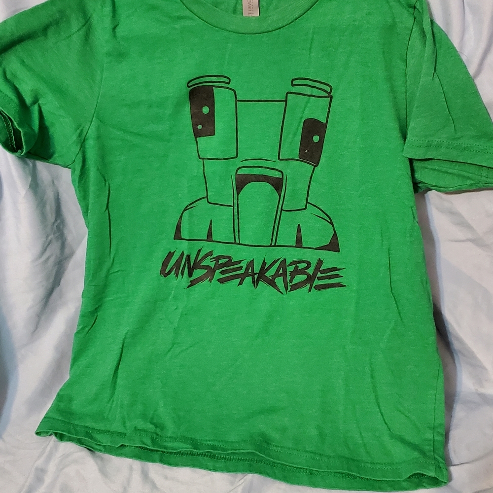 Unspeakable Kids Shirt Used Green Large 10/12